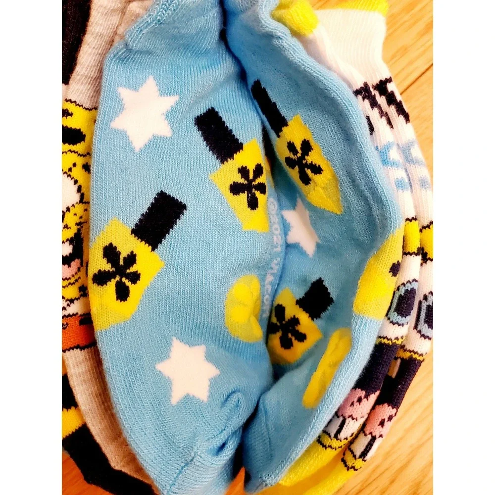 SpongeBob SquarePants Hanukkah No Show Socks 5 Pairs New‎ Kidcore
